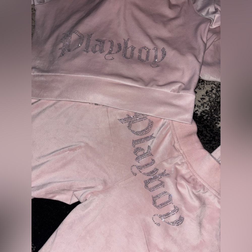 Playboy Velour Tracksuit set